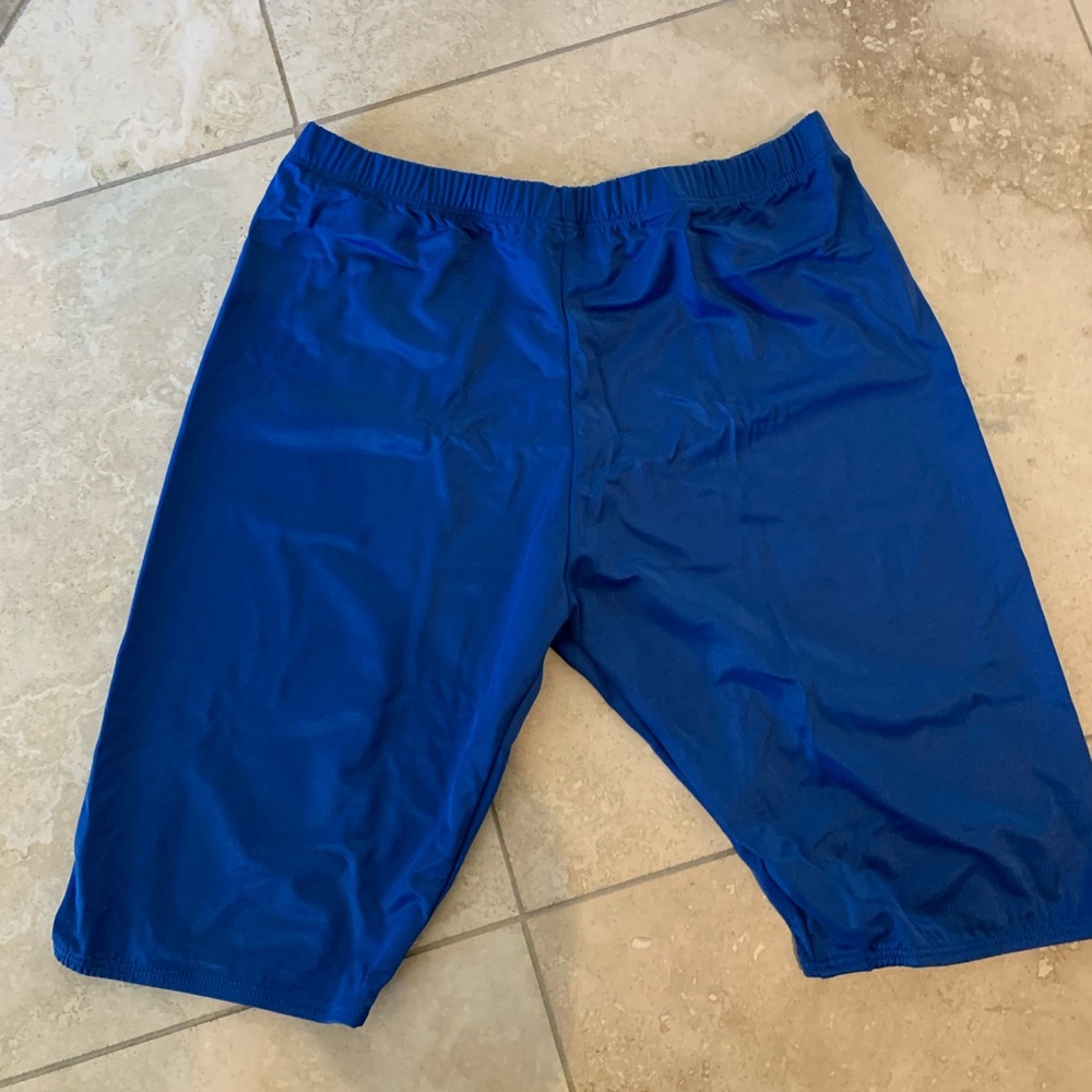 Spandex Blue Kneepant -Workout X068*